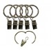 Easy2hang 2-Inch Premium Drapery Clip Rings openable Extra Thick have an opening to slide onto the rod - B07314DN6B